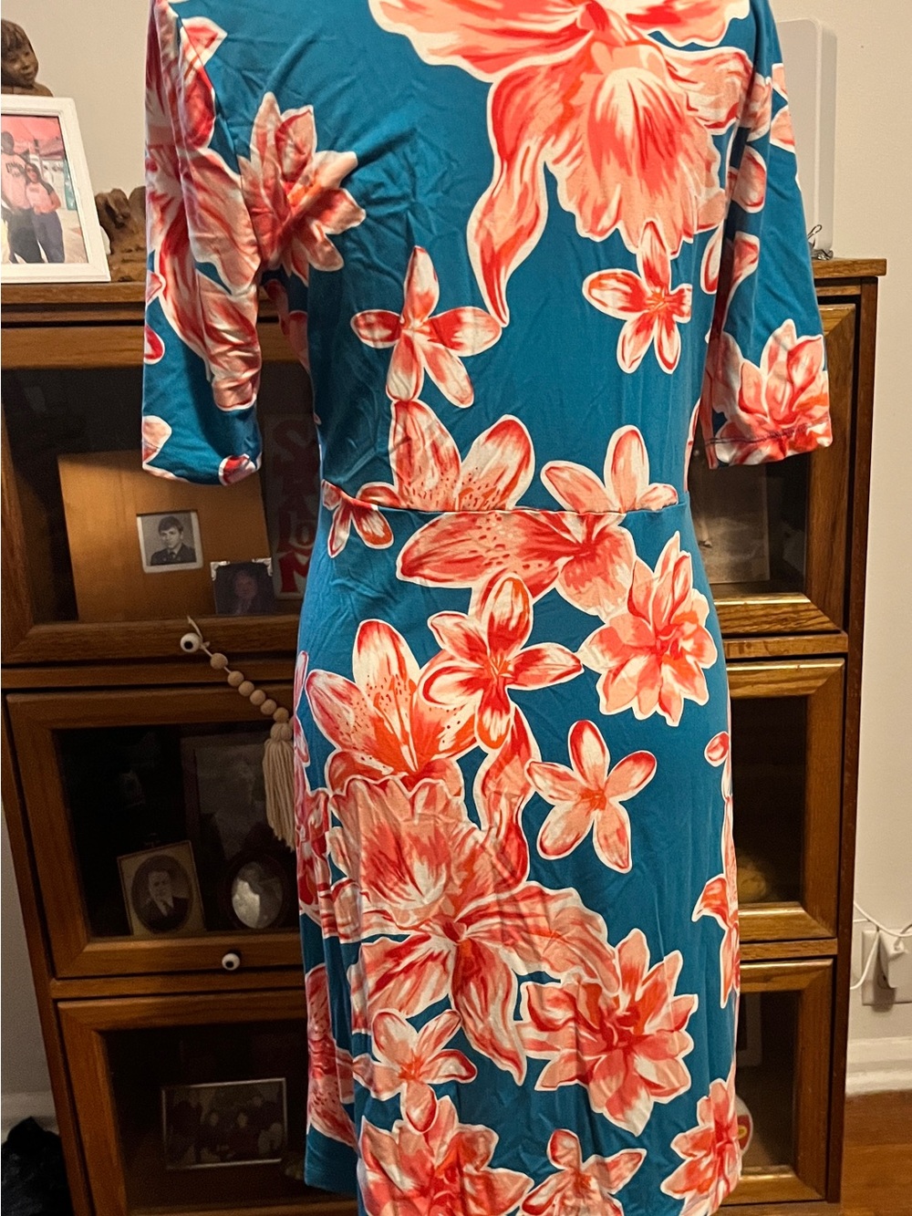 Heyton Floral Cotton Wrap Dress Size Medium NWOT - Picture 5 of 7